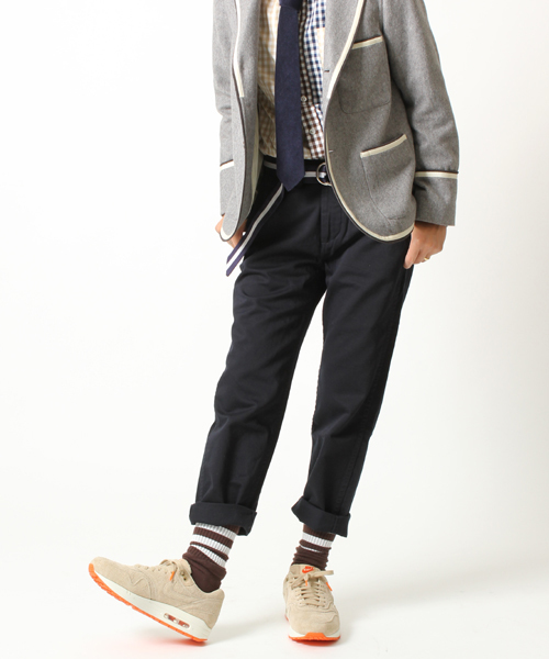 BEAMS BOY(ビームスボーイ)の「□BEAMS BOY / アーミーチノ 9分丈 0066CL(チノパンツ・レディース・オリーブ/ネイビー・0/1/2)」の2枚目の写真