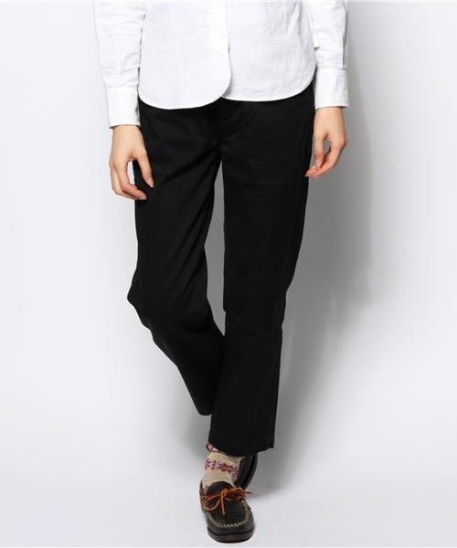 BEAMS BOY(ビームスボーイ)の「□BEAMS BOY / アーミーチノ 9分丈 0066CL(チノパンツ・レディース・オリーブ/ネイビー・0/1/2)」の13枚目の写真