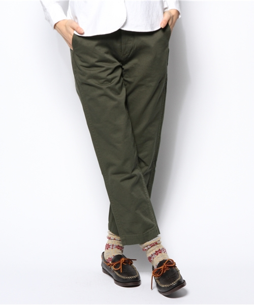 BEAMS BOY(ビームスボーイ)の「□BEAMS BOY / アーミーチノ 9分丈 0066CL(チノパンツ・レディース・オリーブ/ネイビー・0/1/2)」の14枚目の写真