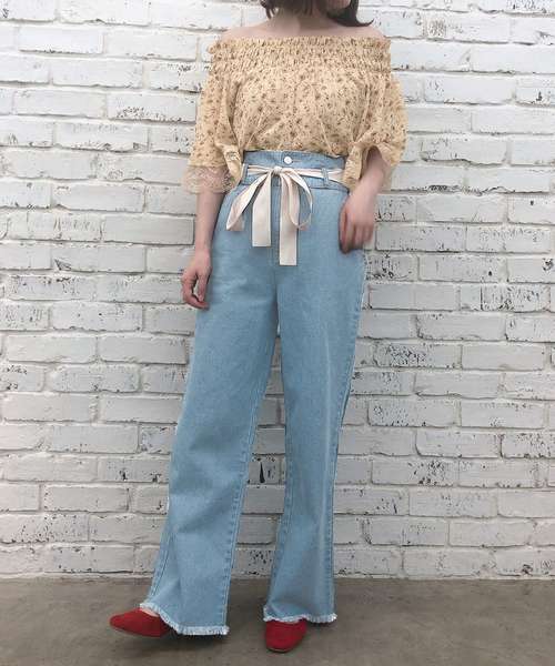 one after another NICE CLAUP(ワンアフターアナザーナイスクラップ)の「アソートオフショルブラウス(シャツ/ブラウス・レディース・ベージュ/ドット/チェック/ナチュラル・FREE)」の16枚目の写真