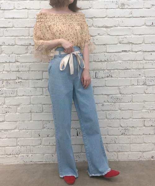 one after another NICE CLAUP(ワンアフターアナザーナイスクラップ)の「アソートオフショルブラウス(シャツ/ブラウス・レディース・ベージュ/ドット/チェック/ナチュラル・FREE)」の17枚目の写真