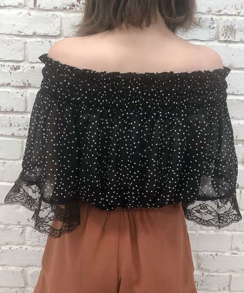 one after another NICE CLAUP(ワンアフターアナザーナイスクラップ)の「アソートオフショルブラウス(シャツ/ブラウス・レディース・ベージュ/ドット/チェック/ナチュラル・FREE)」の22枚目の写真