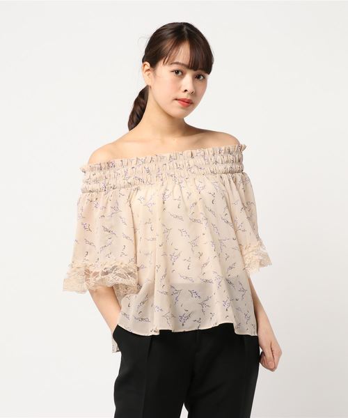 one after another NICE CLAUP(ワンアフターアナザーナイスクラップ)の「アソートオフショルブラウス(シャツ/ブラウス・レディース・ベージュ/ドット/チェック/ナチュラル・FREE)」の12枚目の写真