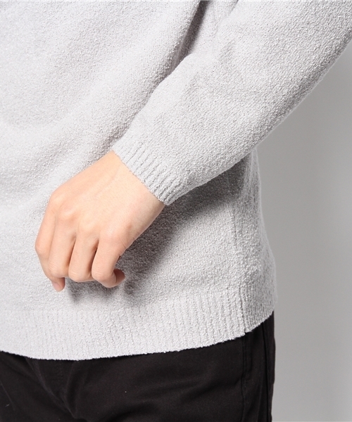 green label relaxing（グリーンレーベルリラクシング）の「BOUCLE LINE BOAT/N 12G ニット ◆（ニット/セーター・メンズ・グレー/ネイビー・MEDIUM/LARGE/SMALL）」の7枚目の写真