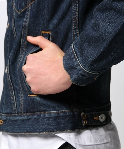 JOURNAL STANDARD（ジャーナルスタンダード）の「スタンダードデニムジャケット #（デニムジャケット・メンズ・ダークブルー/ネイビー・LARGE/MEDIUM）」の7枚目の写真