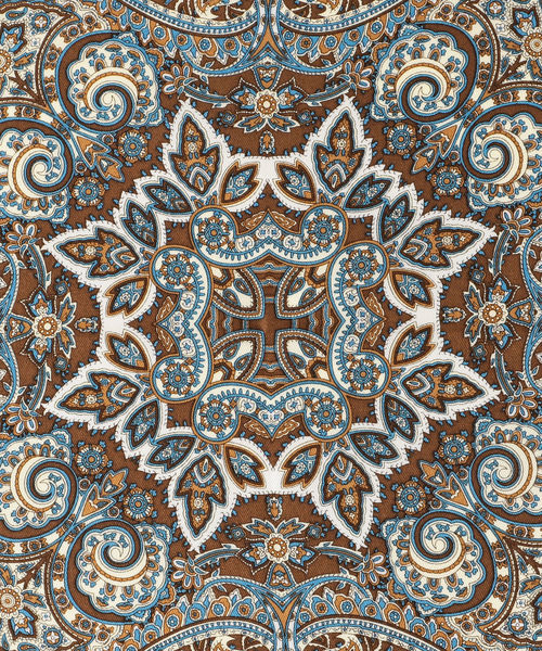 Khaju（カージュ）の「Le Vernis:ペーズリー柄スカーフ（バンダナ/スカーフ・レディース・ブラック/ブラウン・ONE SIZE）」の4枚目の写真