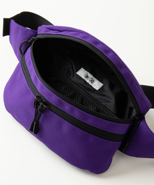 WEGO(ウィゴー)の「WEGO/ダブルジップボックスウエストバッグ(ボディバッグ/ウエストポーチ・メンズ・パープル/ブラック/その他2/その他3/その他1・FREE)」の11枚目の写真