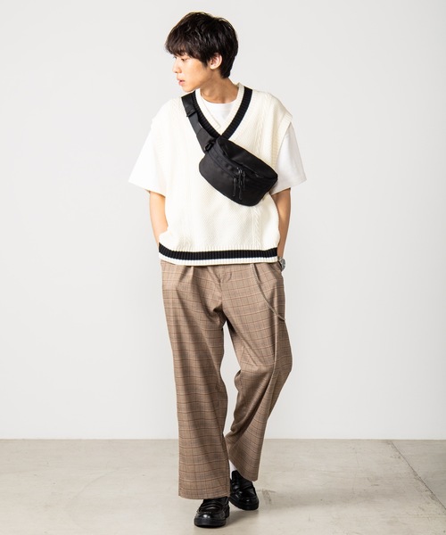 WEGO(ウィゴー)の「WEGO/ダブルジップボックスウエストバッグ(ボディバッグ/ウエストポーチ・メンズ・パープル/ブラック/その他2/その他3/その他1・FREE)」の16枚目の写真