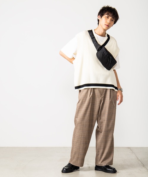 WEGO(ウィゴー)の「WEGO/ダブルジップボックスウエストバッグ(ボディバッグ/ウエストポーチ・メンズ・パープル/ブラック/その他2/その他3/その他1・FREE)」の17枚目の写真