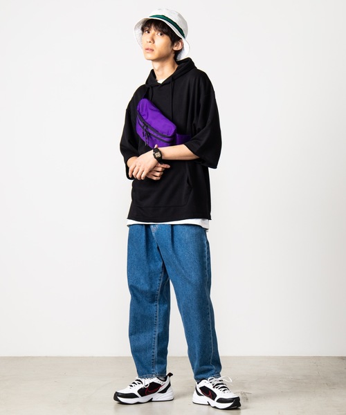 WEGO(ウィゴー)の「WEGO/ダブルジップボックスウエストバッグ(ボディバッグ/ウエストポーチ・メンズ・パープル/ブラック/その他2/その他3/その他1・FREE)」の18枚目の写真