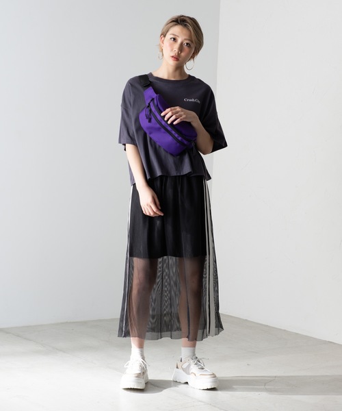 WEGO(ウィゴー)の「WEGO/ダブルジップボックスウエストバッグ(ボディバッグ/ウエストポーチ・メンズ・パープル/ブラック/その他2/その他3/その他1・FREE)」の21枚目の写真