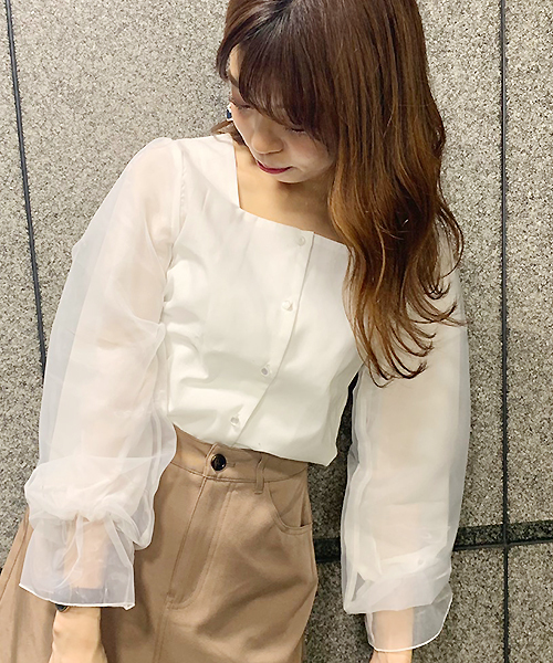 apres jour(アプレジュール)の「ケーブルビスチェ×ブラウスセット【ZOZOTOWN限定アイテム】(シャツ/ブラウス・レディース・ブラック/アイボリー/モカ・フリー)」の21枚目の写真