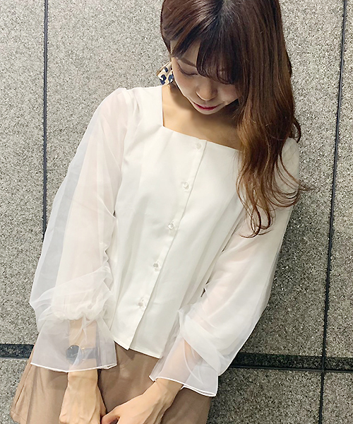 apres jour(アプレジュール)の「ケーブルビスチェ×ブラウスセット【ZOZOTOWN限定アイテム】(シャツ/ブラウス・レディース・ブラック/アイボリー/モカ・フリー)」の22枚目の写真