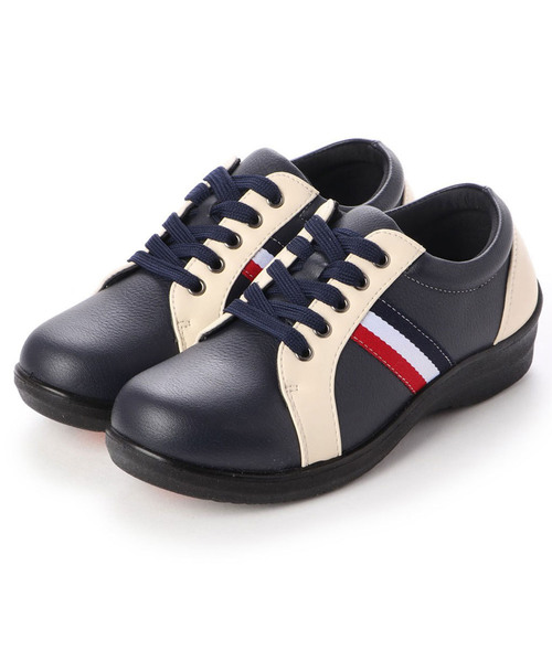 BELLUNA（ベルーナ）の「５Ｅ配色切替サイドカラースニーカー（スニーカー・レディース・ブラック/ネイビー/ベージュ/ワインレッド/ホワイト・22.5/23/23.5/24/24.5/25/22）」の11枚目の写真