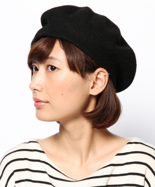 WEGO（ウィゴー）の「WEGO/ベレー帽（ハンチング/ベレー帽・レディース・ブラック・FREE）」の2枚目の写真