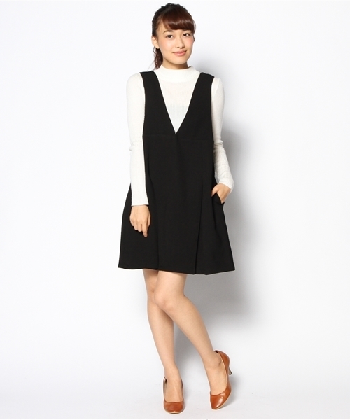 mystic（ミスティック）の「ジャンパースカート（スカート・レディース・ブラック/ネイビー/キャメル・FREE）」の7枚目の写真