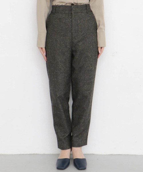 KBF(ケイビーエフ)の「カラーネップテーパードパンツ(その他パンツ・レディース・チャコールグレー/ベージュ/ブラウン・ONE)」の14枚目の写真