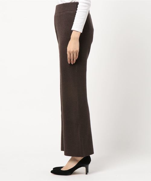 archives（アルシーヴ）の「【setupにも】リブニットパンツ（その他パンツ・レディース・ブラウン/アイボリー/ピンクベージュ・MEDIUM）」の7枚目の写真