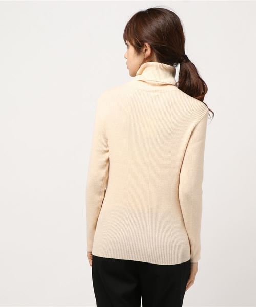 natural couture（ナチュラルクチュール）の「便利なもちもちリブタートル（ニット/セーター・レディース・アイボリー/ボルドー/ブラウン/ブラック/ベージュ・FREE）」の7枚目の写真