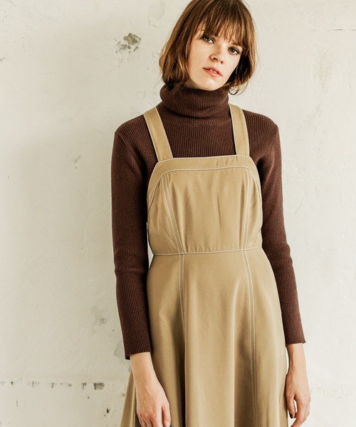 natural couture（ナチュラルクチュール）の「便利なもちもちリブタートル（ニット/セーター・レディース・アイボリー/ボルドー/ブラウン/ブラック/ベージュ・FREE）」の3枚目の写真