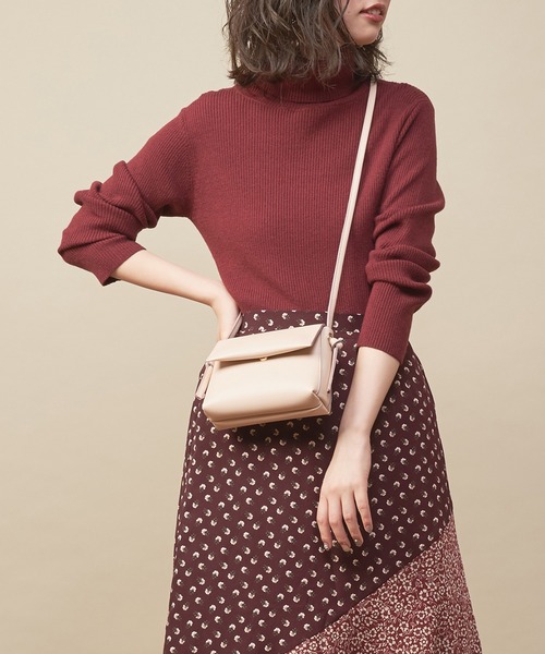 natural couture（ナチュラルクチュール）の「便利なもちもちリブタートル（ニット/セーター・レディース・アイボリー/ボルドー/ブラウン/ブラック/ベージュ・FREE）」の5枚目の写真