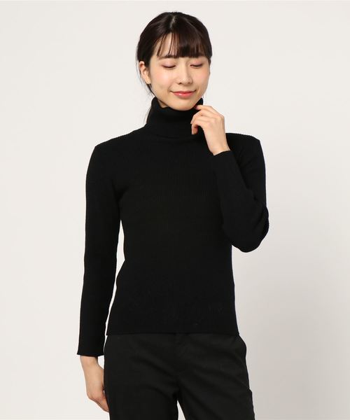 natural couture（ナチュラルクチュール）の「便利なもちもちリブタートル（ニット/セーター・レディース・アイボリー/ボルドー/ブラウン/ブラック/ベージュ・FREE）」の11枚目の写真