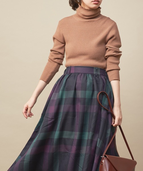 natural couture（ナチュラルクチュール）の「便利なもちもちリブタートル（ニット/セーター・レディース・アイボリー/ボルドー/ブラウン/ブラック/ベージュ・FREE）」の19枚目の写真