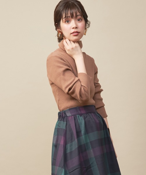 natural couture（ナチュラルクチュール）の「便利なもちもちリブタートル（ニット/セーター・レディース・アイボリー/ボルドー/ブラウン/ブラック/ベージュ・FREE）」の20枚目の写真