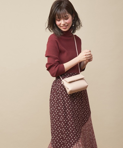 natural couture（ナチュラルクチュール）の「便利なもちもちリブタートル（ニット/セーター・レディース・アイボリー/ボルドー/ブラウン/ブラック/ベージュ・FREE）」の16枚目の写真