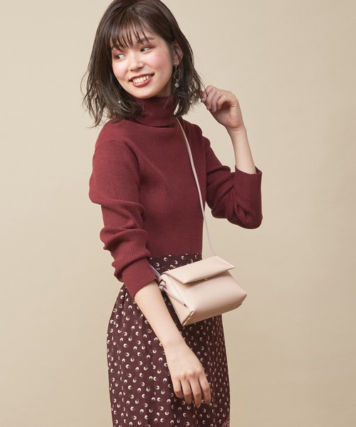 natural couture（ナチュラルクチュール）の「便利なもちもちリブタートル（ニット/セーター・レディース・アイボリー/ボルドー/ブラウン/ブラック/ベージュ・FREE）」の15枚目の写真