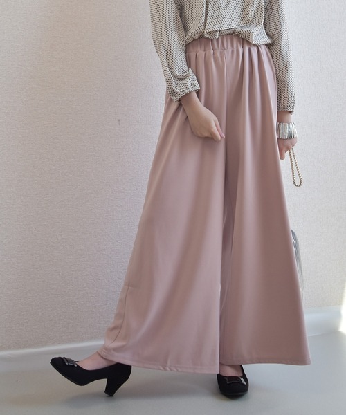 Coo+i（クーイ）の「フレア ガウチョパンツ（スウェットパンツ・レディース・ブラック系その他/グレー/キャメル/オレンジ/ブラック/ホワイト/ワイン/ベージュ/ピンク/カーキ/ネイビー/テラコッタ・FREE）」の10枚目の写真