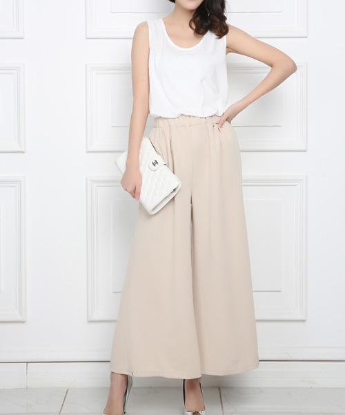 Coo+i（クーイ）の「フレア ガウチョパンツ（スウェットパンツ・レディース・ブラック系その他/グレー/キャメル/オレンジ/ブラック/ホワイト/ワイン/ベージュ/ピンク/カーキ/ネイビー/テラコッタ・FREE）」の20枚目の写真