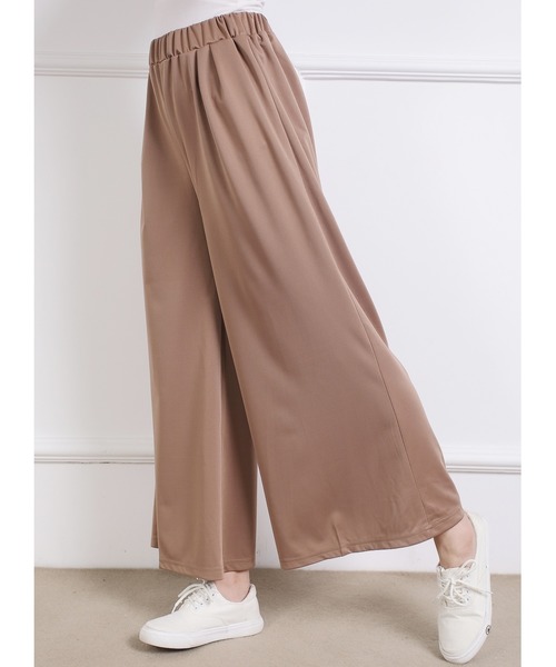 Coo+i（クーイ）の「フレア ガウチョパンツ（スウェットパンツ・レディース・ブラック系その他/グレー/キャメル/オレンジ/ブラック/ホワイト/ワイン/ベージュ/ピンク/カーキ/ネイビー/テラコッタ・FREE）」の14枚目の写真