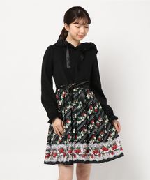 axes femme（アクシーズファム）の「いちご柄カットワンピース 