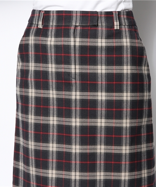 ELFORBR（エルフォーブル）の「チェックＡラインスカート（スカート・レディース・グリーン/ネイビー・38/36）」の5枚目の写真