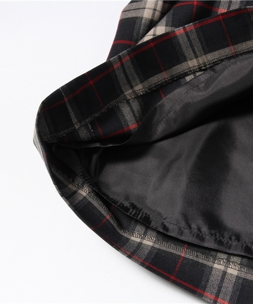 ELFORBR（エルフォーブル）の「チェックＡラインスカート（スカート・レディース・グリーン/ネイビー・38/36）」の10枚目の写真