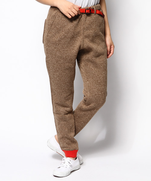 BEAMS BOY(ビームスボーイ)の「GRAMICCI / フリース ナロー リブパンツ(その他パンツ・レディース・グレー/ベージュ・ONE SIZE)」の1枚目の写真