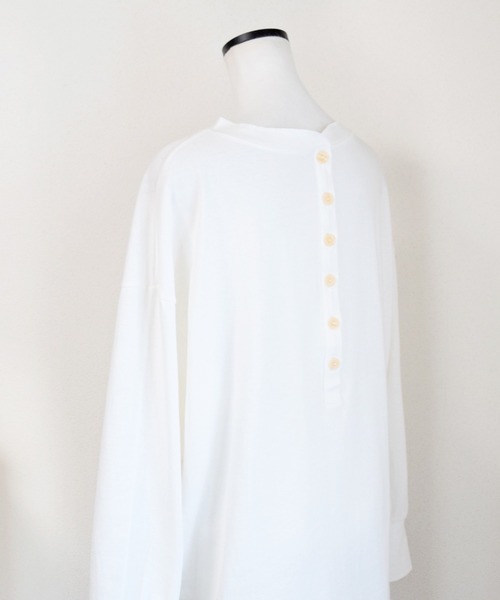 Marient（マリエント）の「バックヘンリーカットＰＯ/プルオーバー（Tシャツ/カットソー・レディース・ライトグリーン/ホワイト・FREE）」の10枚目の写真