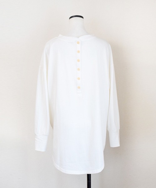 Marient（マリエント）の「バックヘンリーカットＰＯ/プルオーバー（Tシャツ/カットソー・レディース・ライトグリーン/ホワイト・FREE）」の22枚目の写真