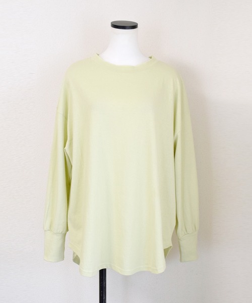 Marient（マリエント）の「バックヘンリーカットＰＯ/プルオーバー（Tシャツ/カットソー・レディース・ライトグリーン/ホワイト・FREE）」の5枚目の写真