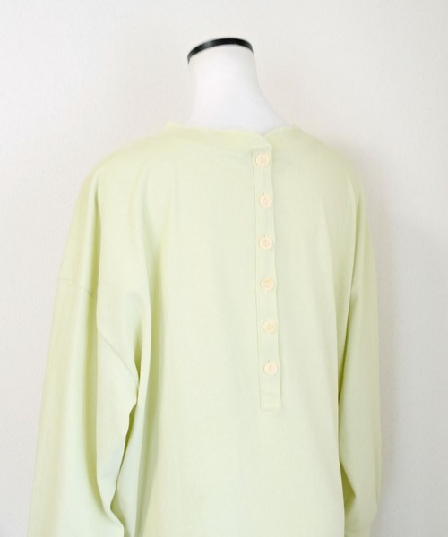 Marient（マリエント）の「バックヘンリーカットＰＯ/プルオーバー（Tシャツ/カットソー・レディース・ライトグリーン/ホワイト・FREE）」の11枚目の写真