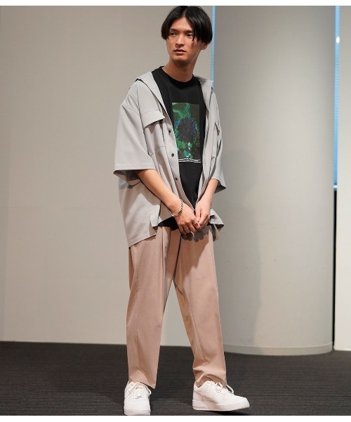 JUNRED（ジュンレッド）の「ピンストライプモンスタービッグシャツ（シャツ/ブラウス・メンズ・ホワイト/ライトグレー/ベージュ・M/L）」の22枚目の写真