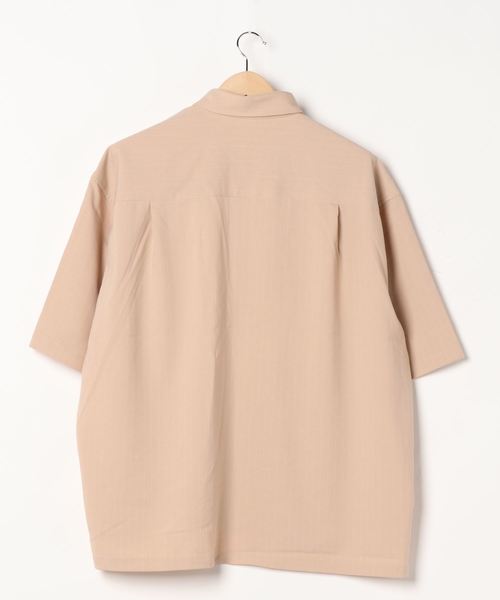 JUNRED（ジュンレッド）の「ピンストライプモンスタービッグシャツ（シャツ/ブラウス・メンズ・ホワイト/ライトグレー/ベージュ・M/L）」の4枚目の写真