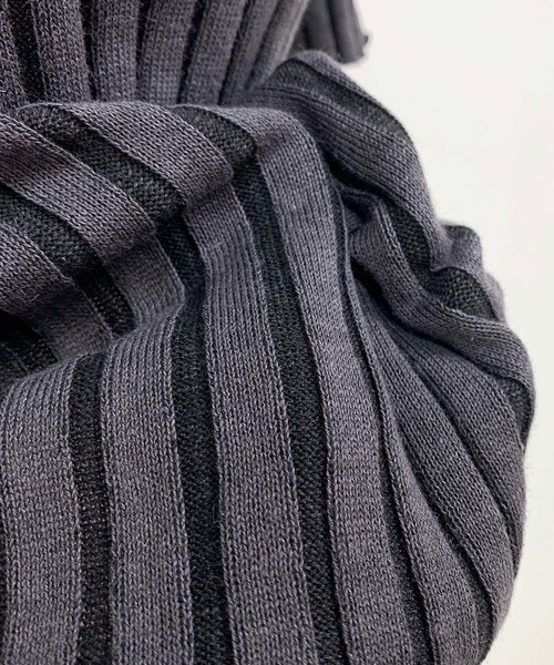 PICCIN（ピッチン）の「綿麻リブトップス（ニット/セーター・レディース・ベージュ/オフホワイト/グレー・M）」の11枚目の写真