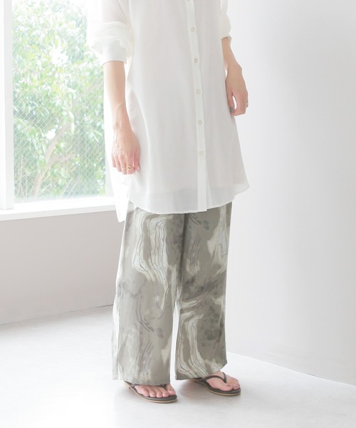 reca（レカ）の「マーブル柄ワイドパンツ（その他パンツ・レディース・グレー/モカ・FREE）」の7枚目の写真