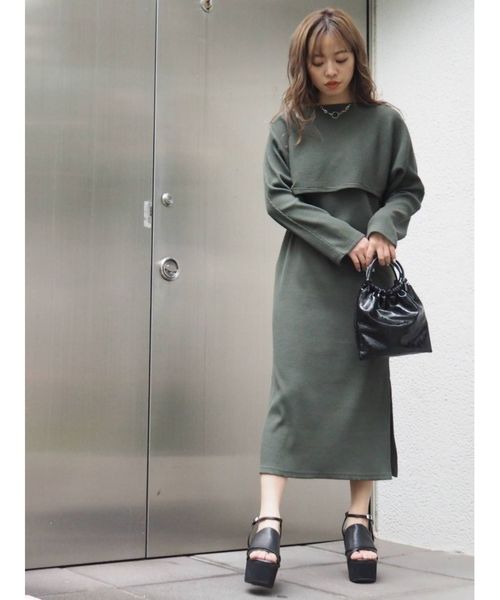 EVRIS（エヴリス）の「レザーライクミニBAG（ショルダーバッグ・レディース・ブラック/カーキ/ブラウン・FREE）」の5枚目の写真