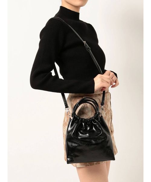 EVRIS（エヴリス）の「レザーライクミニBAG（ショルダーバッグ・レディース・ブラック/カーキ/ブラウン・FREE）」の12枚目の写真