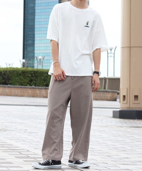 PairPair（ペアペア）の「クリームソーダプリントT(男女兼用)（Tシャツ/カットソー・レディース・オフホワイト/ライトブルー/スミクロ・FREE）」の10枚目の写真