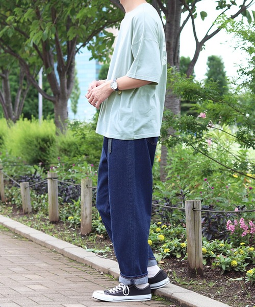 PairPair（ペアペア）の「クリームソーダプリントT(男女兼用)（Tシャツ/カットソー・レディース・オフホワイト/ライトブルー/スミクロ・FREE）」の6枚目の写真