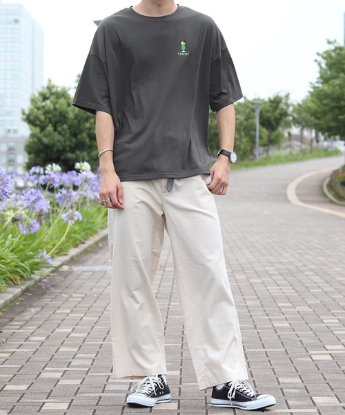 PairPair（ペアペア）の「クリームソーダプリントT(男女兼用)（Tシャツ/カットソー・レディース・オフホワイト/ライトブルー/スミクロ・FREE）」の13枚目の写真